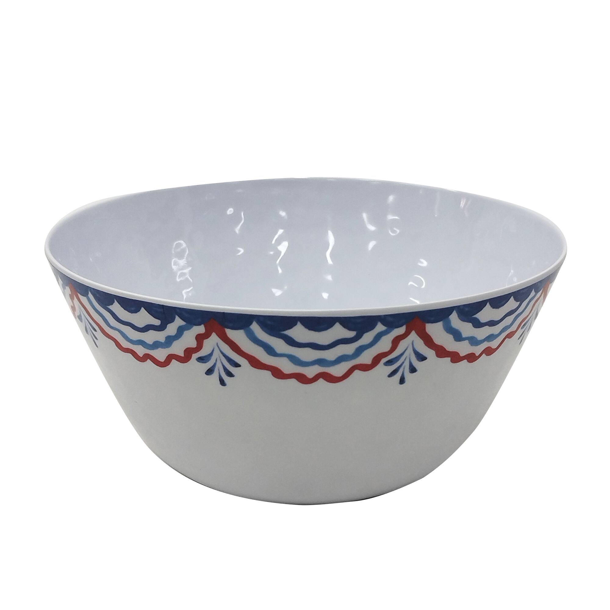 10" Red, White & Blue Bunting Melamine Bowl by Celebrate It™